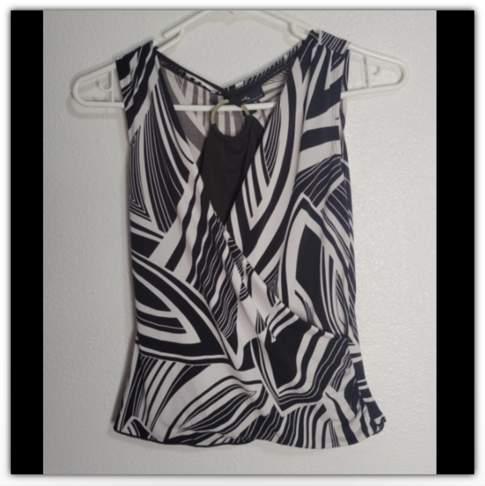 IZ Byer California faux wrap style top size small